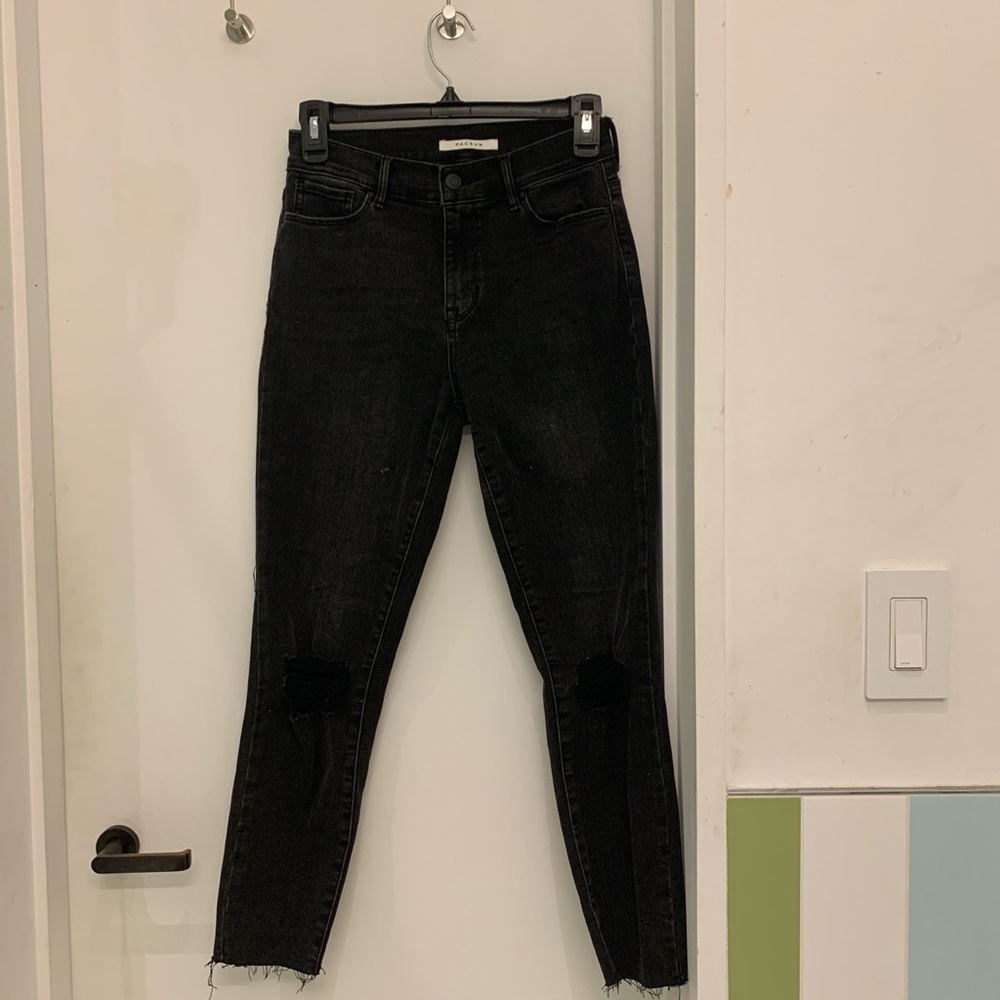 Charcoal ripped jeans